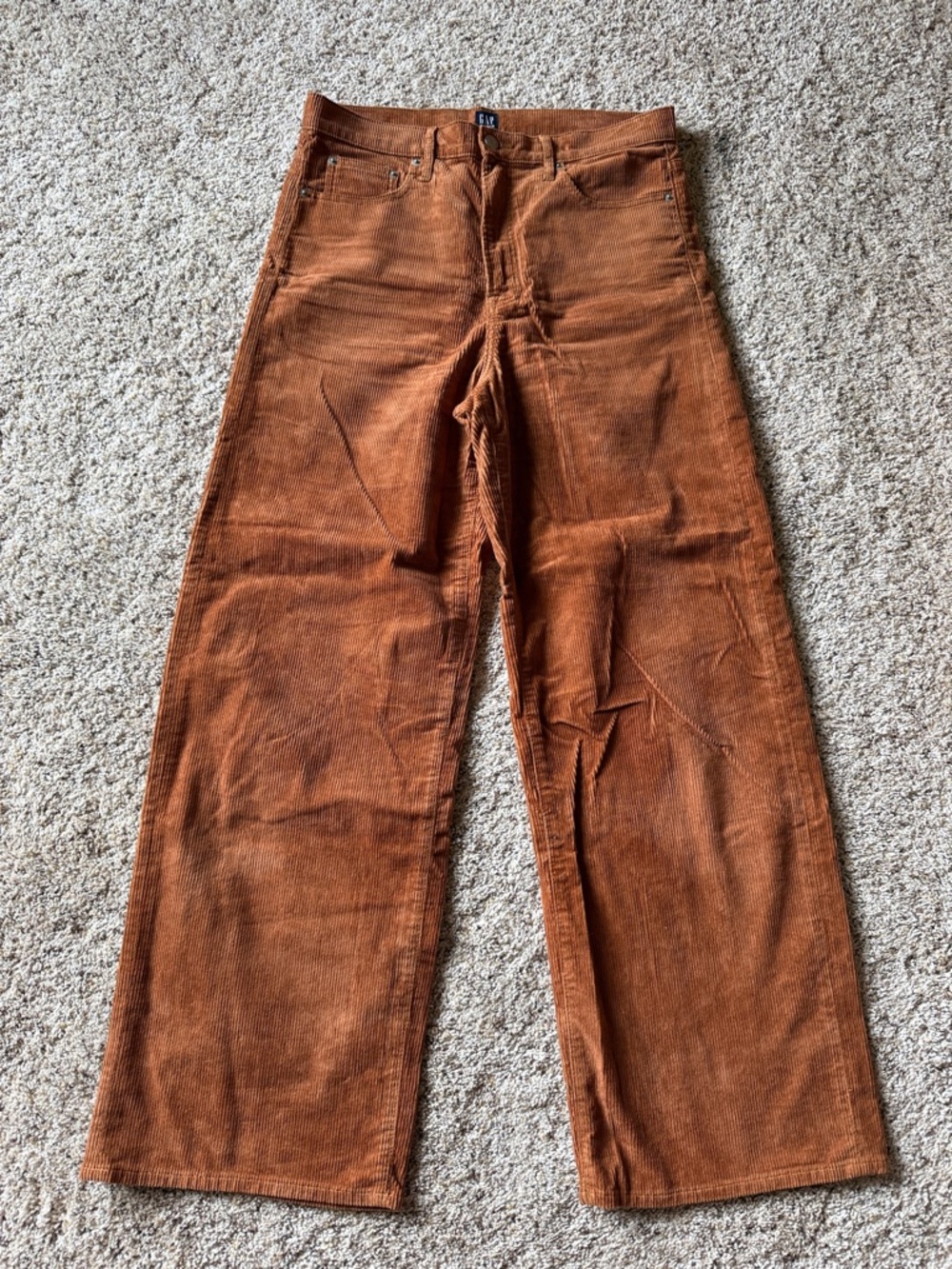 GAP Copper Corduroy Straight-Leg Pants